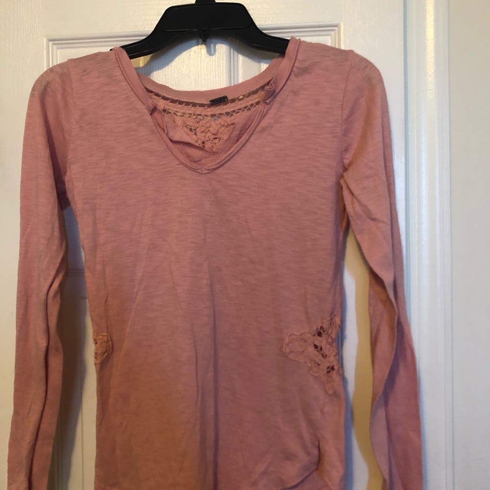 Pink long sleeve top